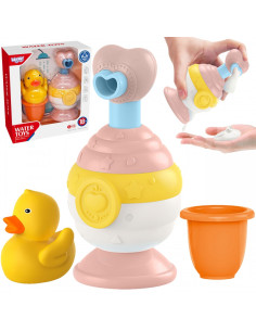 WOOPIE BABY vonios žaislų puodelis + antis + muilo dozatoriaus rinkinys