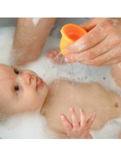 WOOPIE BABY vonios žaislų puodelis + antis + muilo dozatoriaus rinkinys 2