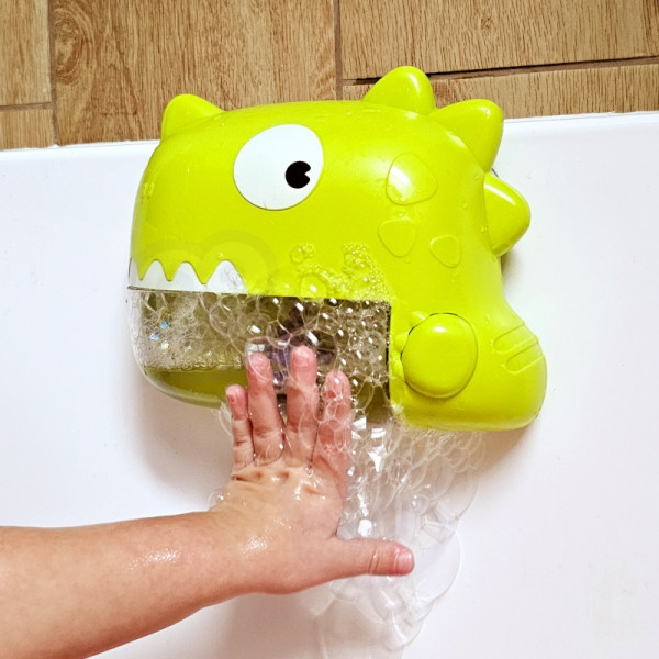 WOOPIE vonios žaislinis dinozauras, skirtas putplasčiui padaryti žalią WOOPIE vonios žaislinis dinozauras, skirtas putplasčiui padaryti žalią