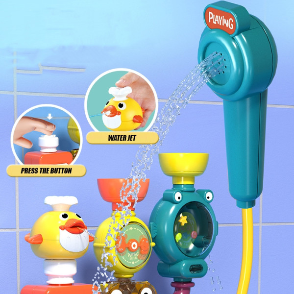WOOPIE BABY Zabawka do Kąpieli Kranik Prysznic Fontanna Przelewowa Kaczuszka