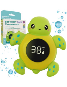 WOOPIE BABY Termometr do Kąpieli 2w1 Mierzenia Temperatury Wody i Pomieszczenia Żółwik