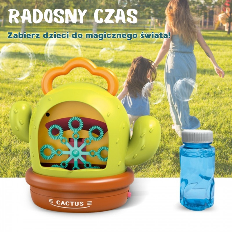 WOOPIE Interactive Cactus Bubble Machine