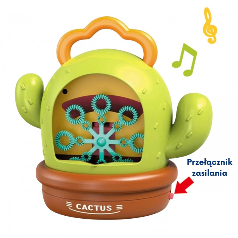 WOOPIE Interactive Cactus Bubble Machine