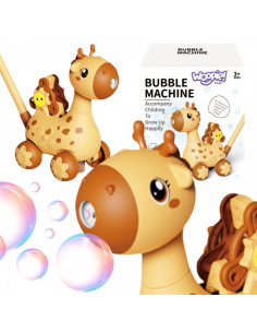 WOOPIE Pusher Giraffe 2in1 muilo burbulų mašina vaikams