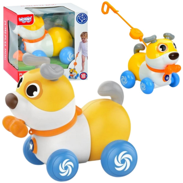 WOOPIE Интерактивный толкатель собак 2-в-1 с лаем на 360°, 6 м+