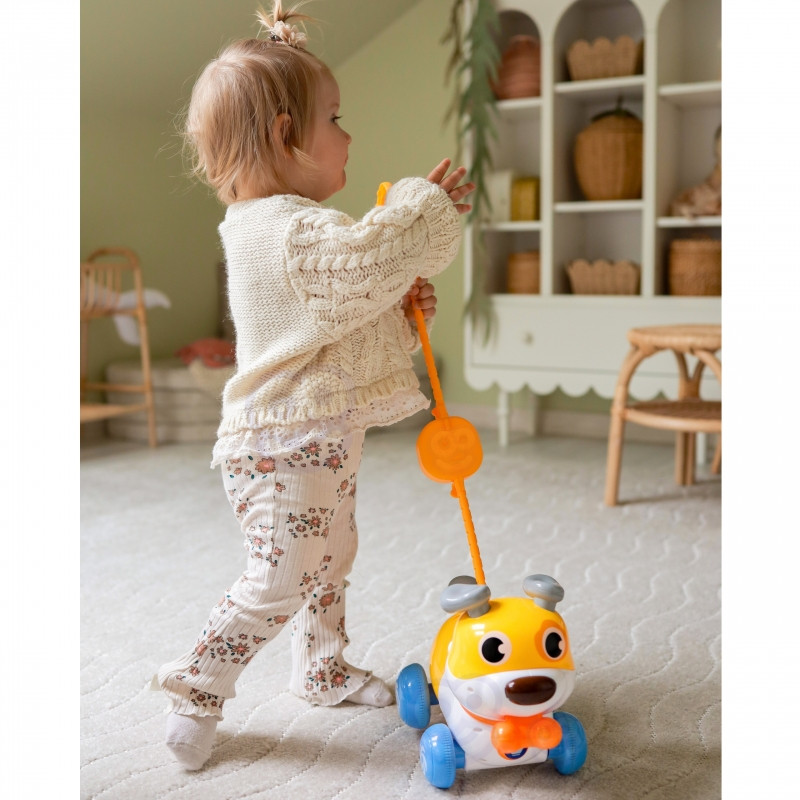 WOOPIE Интерактивный толкатель собак 2-в-1 с лаем на 360°, 6 м+