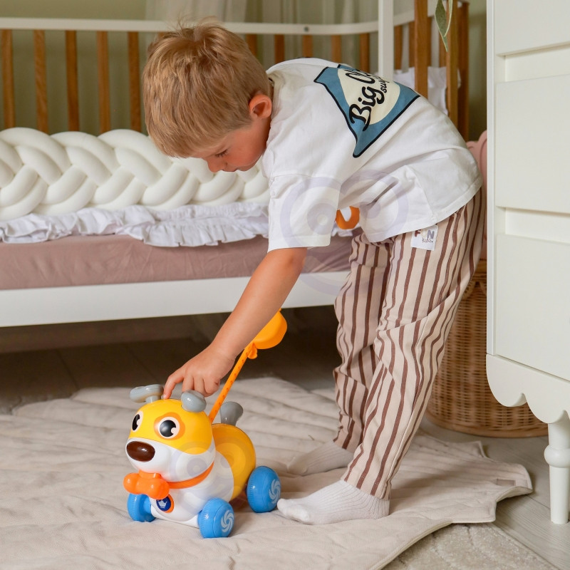 WOOPIE Интерактивный толкатель собак 2-в-1 с лаем на 360°, 6 м+