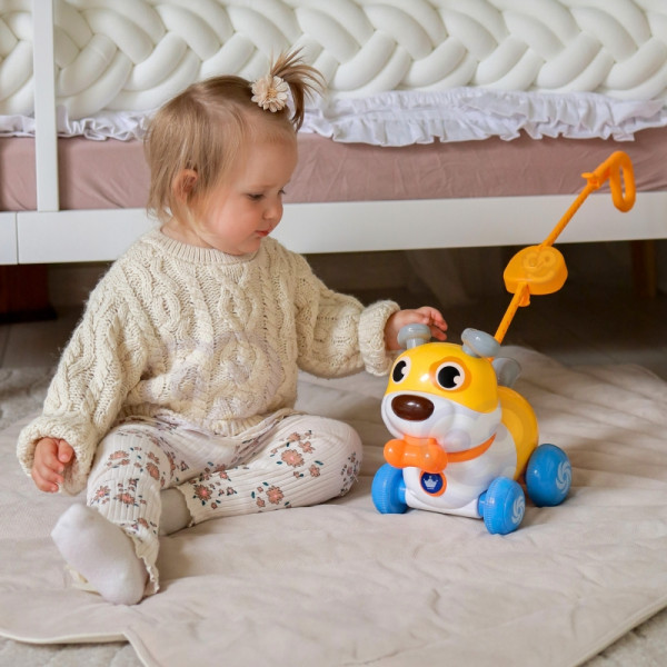 WOOPIE Интерактивный толкатель собак 2-в-1 с лаем на 360°, 6 м+