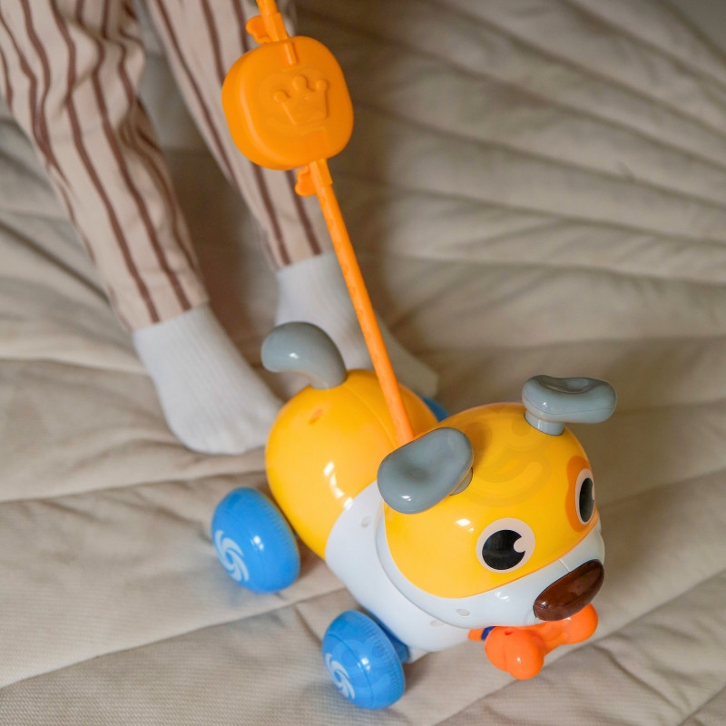 WOOPIE Интерактивный толкатель собак 2-в-1 с лаем на 360°, 6 м+