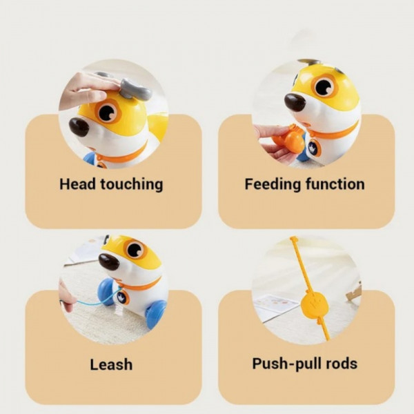 WOOPIE Интерактивный толкатель собак 2-в-1 с лаем на 360°, 6 м+