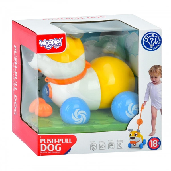 WOOPIE Интерактивный толкатель собак 2-в-1 с лаем на 360°, 6 м+