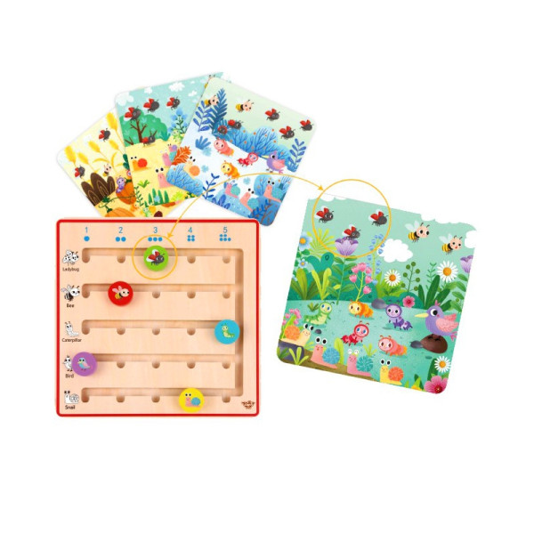 TOOKY TOY Деревянная игра для обучения счёту животных