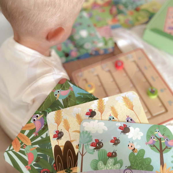 TOOKY TOY Деревянная игра для обучения счёту животных