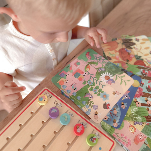 TOOKY TOY Деревянная игра для обучения счёту животных