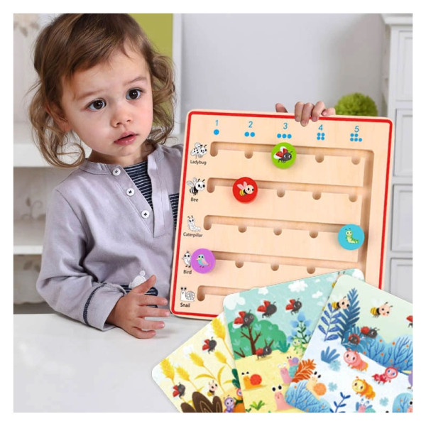 TOOKY TOY Деревянная игра для обучения счёту животных