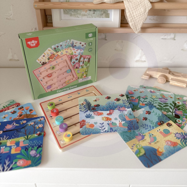 TOOKY TOY Деревянная игра для обучения счёту животных