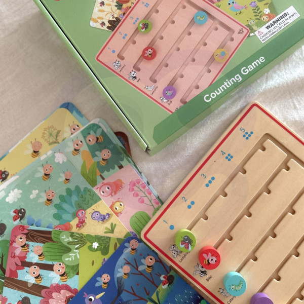 TOOKY TOY Деревянная игра для обучения счёту животных