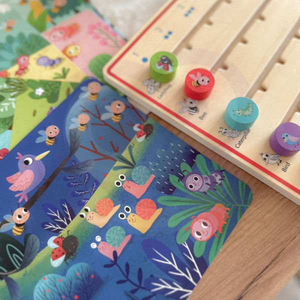 TOOKY TOY Деревянная игра для обучения счёту животных