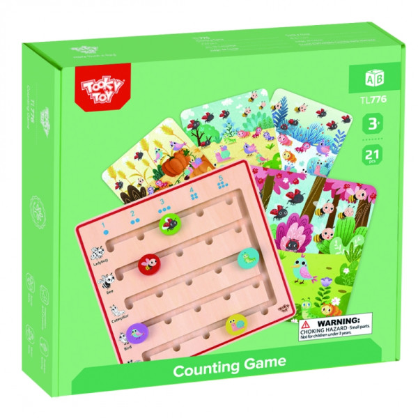 TOOKY TOY Деревянная игра для обучения счёту животных