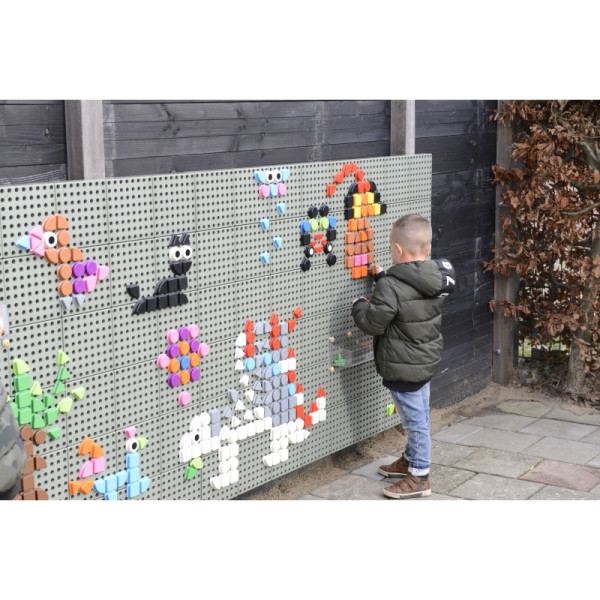 MASTERKIDZ geometrinių figūrų kaiščių rinkinys 64vnt STEM lentoms MASTERKIDZ geometrinių figūrų kaiščių rinkinys 64vnt STEM lentoms