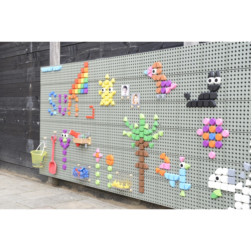 MASTERKIDZ geometrinių figūrų kaiščių rinkinys 64vnt STEM lentoms