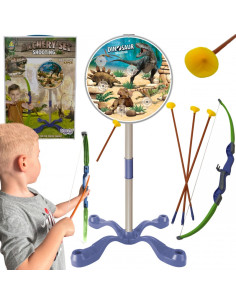WOOPIE Little Archer Set Dinozaurų lanko strėlių skydas 32 vnt.