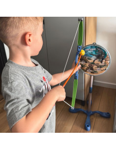 WOOPIE Little Archer Set Dinozaurų lanko strėlių skydas 32 vnt. 2
