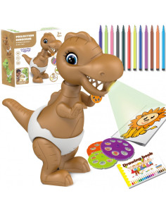WOOPIE dinozaurų piešimo projektorius + žymekliai