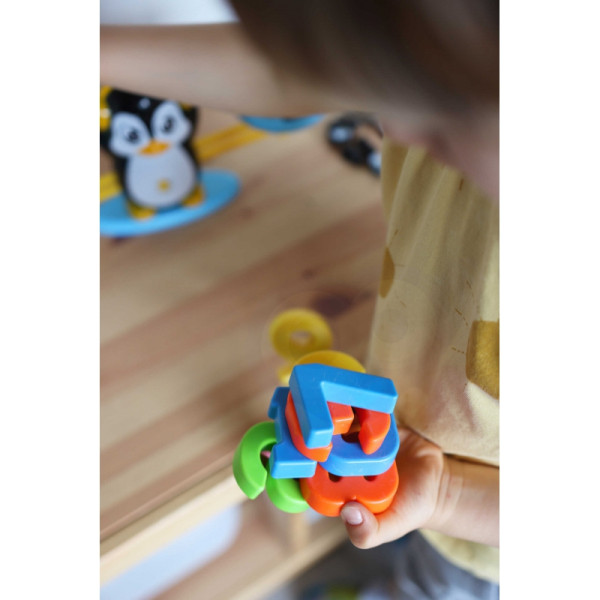 Весы для балансировки WOOPIE: учимся считать, пингвин