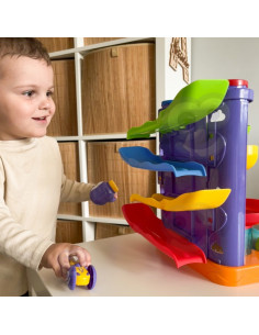 WOOPIE BABY Ball Track Kulodrom 3in1 Hammer Hammer Slide žaisliniams automobiliams 2