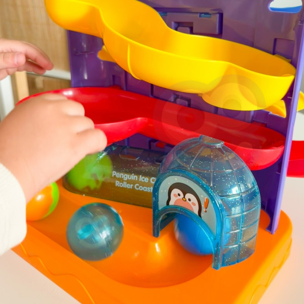 WOOPIE BABY Ball Track Kulodrom 3in1 Hammer Hammer Slide žaisliniams automobiliams WOOPIE BABY Ball Track Kulodrom 3in1 Hammer Hammer Slide žaisliniams automobiliams