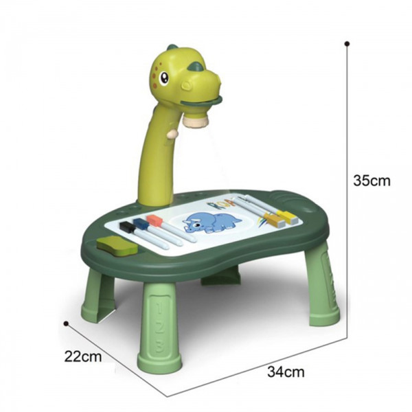 WOOPIE piešimo lentos projektorius dinozauras 24 modeliai + 2 žaidimai WOOPIE piešimo lentos projektorius dinozauras 24 modeliai + 2 žaidimai