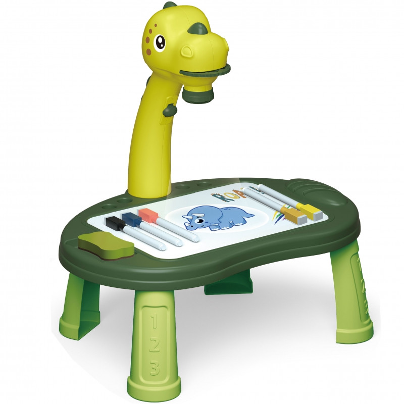 WOOPIE piešimo lentos projektorius dinozauras 24 modeliai + 2 žaidimai