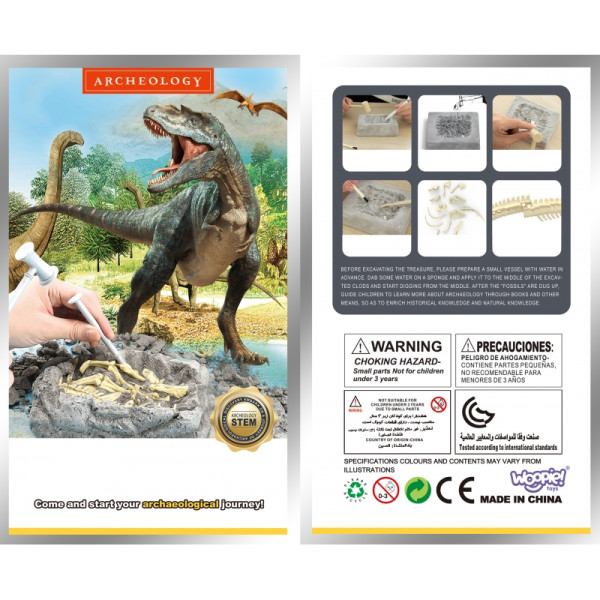 WOOPIE Креативная игрушка Скелет динозавра Археологические раскопки