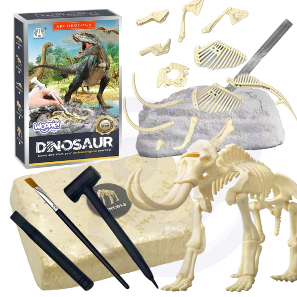 WOOPIE kūrybinis žaislas Dinozaurų skeleto archeologiniai kasinėjimai WOOPIE kūrybinis žaislas Dinozaurų skeleto archeologiniai kasinėjimai