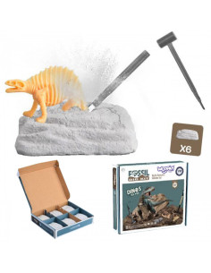 WOOPIE Wykopaliska Dinozaurów 6 Losowych Figurek Szkieletów Dinozaurów 2