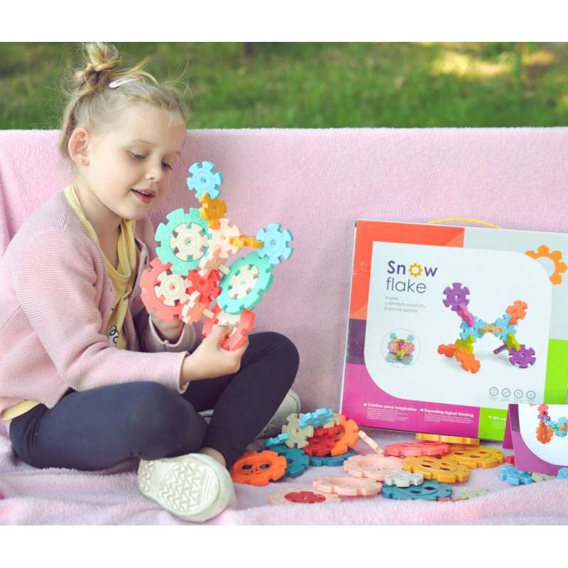 Конструкторы WOOPIE Вафли Ёжики 52 шт.