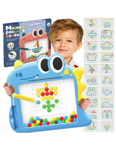 WOOPIE magnetinė lenta vaikams Montessori MagPad dinozauras