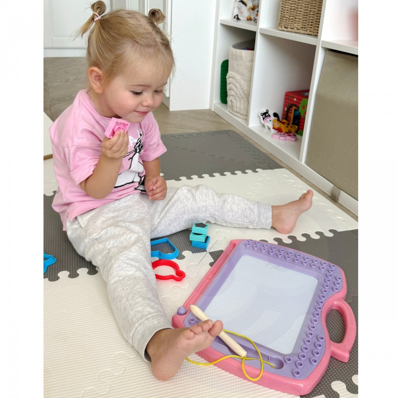 WOOPIE žymeklis magnetinė lenta spalvinga + antspaudai + raštai