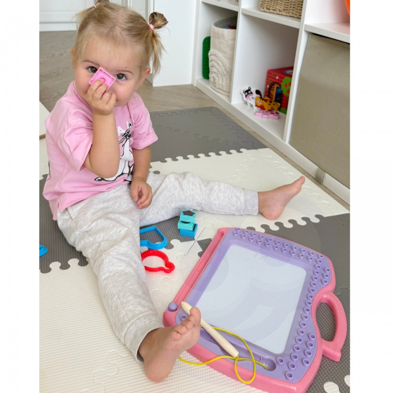 WOOPIE žymeklis magnetinė lenta spalvinga + antspaudai + raštai