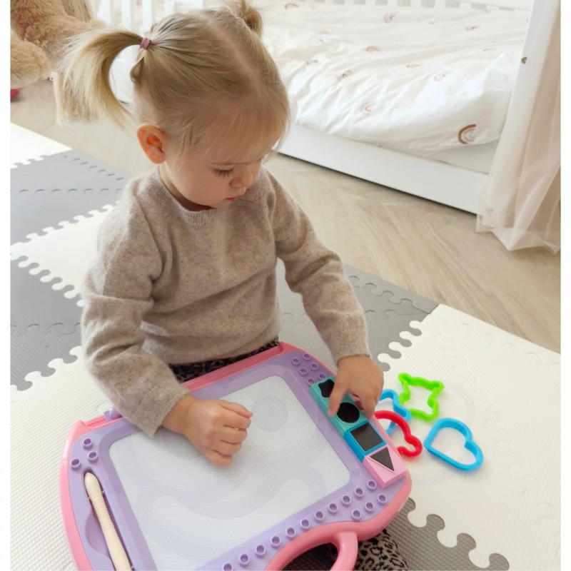 WOOPIE žymeklis magnetinė lenta spalvinga + antspaudai + raštai