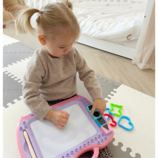 WOOPIE žymeklis magnetinė lenta spalvinga + antspaudai + raštai