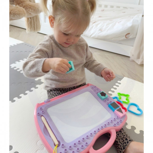 WOOPIE žymeklis magnetinė lenta spalvinga + antspaudai + raštai