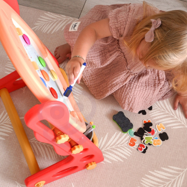 WOOPIE dvipusė magnetinė lenta skaičiams ir raidėms piešti ir mokytis 56 vnt.