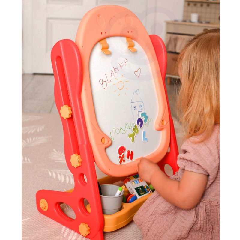 WOOPIE dvipusė magnetinė lenta skaičiams ir raidėms piešti ir mokytis 56 vnt.