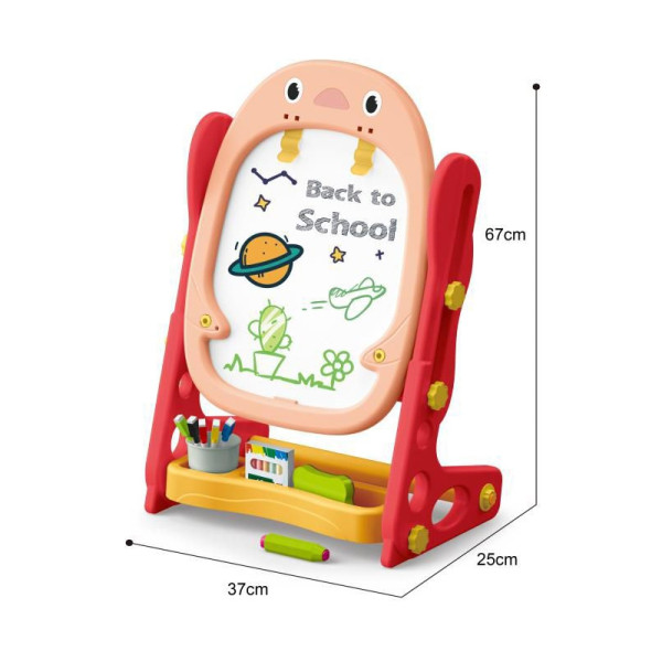 WOOPIE dvipusė magnetinė lenta skaičiams ir raidėms piešti ir mokytis 56 vnt.