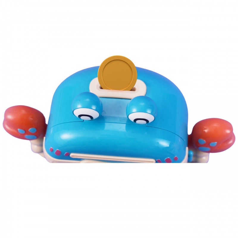 WOOPIE elektroninis taupyklės seifas PIN MACHINE ATM Prieigos kodas Krabų kuprinė mėlyna