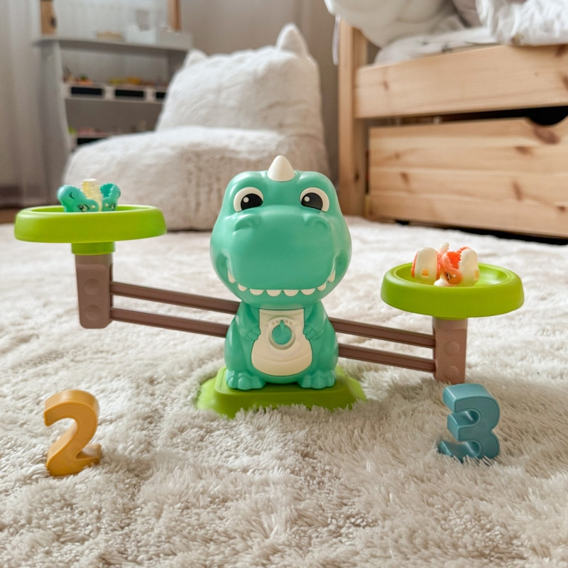 WOOPIE svarstyklės svarstyklės balansas spindulys žaidimas dinozaurų žvejyba žuvų mokslas abakas