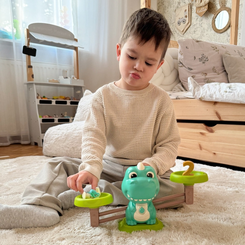 WOOPIE Balance Scale Balance Board Game Fishing Dinosaur Fish Science Abacus