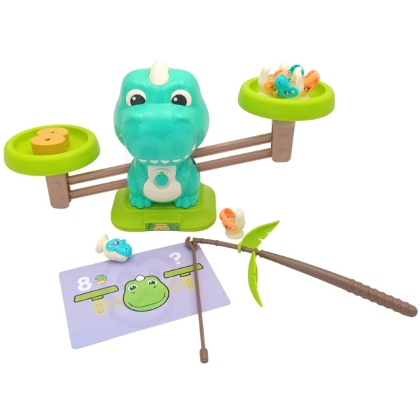 WOOPIE svarstyklės svarstyklės balansas spindulys žaidimas dinozaurų žvejyba žuvų mokslas abakas WOOPIE svarstyklės svarstyklės balansas spindulys žaidimas dinozaurų žvejyba žuvų mokslas abakas